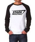 Stark Industries Raglan Tee Hoodie, Sweatshirt | PureTeeCo.com