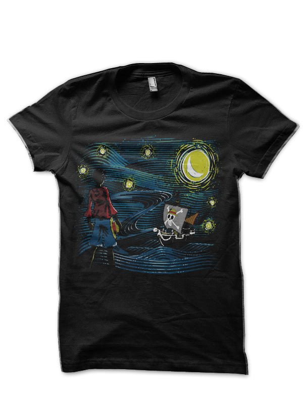 Starry Sea Black T-Shirt Hoodie, Sweatshirt | PureTeeCo.com