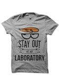 Stay Out Of My Laboratory Dexter Grey T-Shirt Hoodie, Sweatshirt | PureTeeCo.com