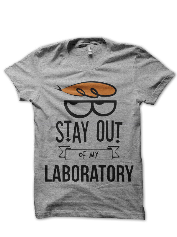 Stay Out Of My Laboratory Dexter Grey T-Shirt Hoodie, Sweatshirt | PureTeeCo.com
