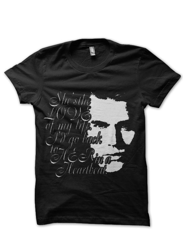 The Vampire Diaries Half Sleeve Black T-Shirt Hoodie, Sweatshirt | PureTeeCo.com