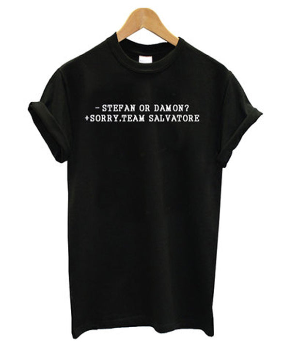 stefan or damon t-shirt Hoodie, Sweatshirt | PureTeeCo.com