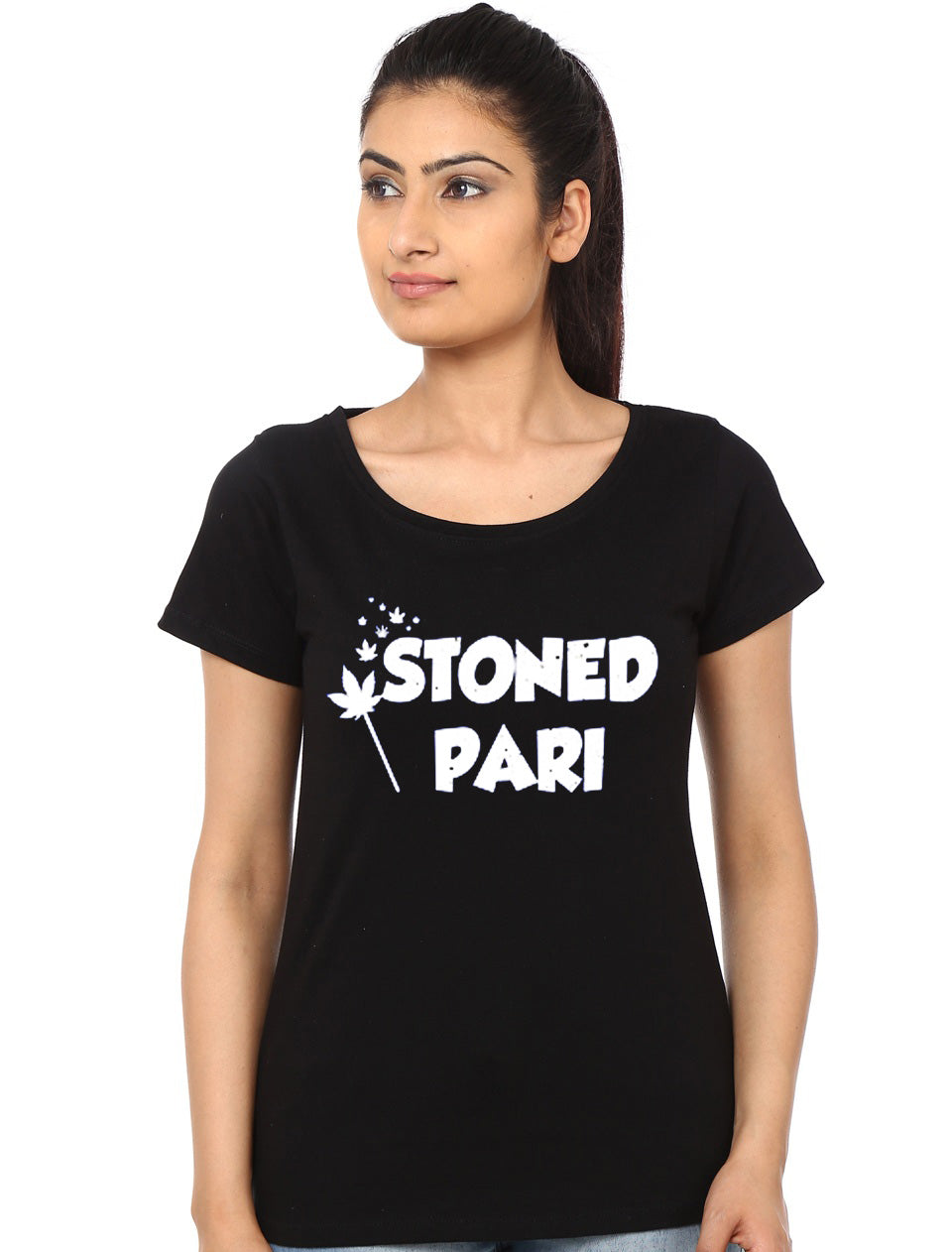 Stoned Pari Black T-Shirt Hoodie, Sweatshirt | PureTeeCo.com