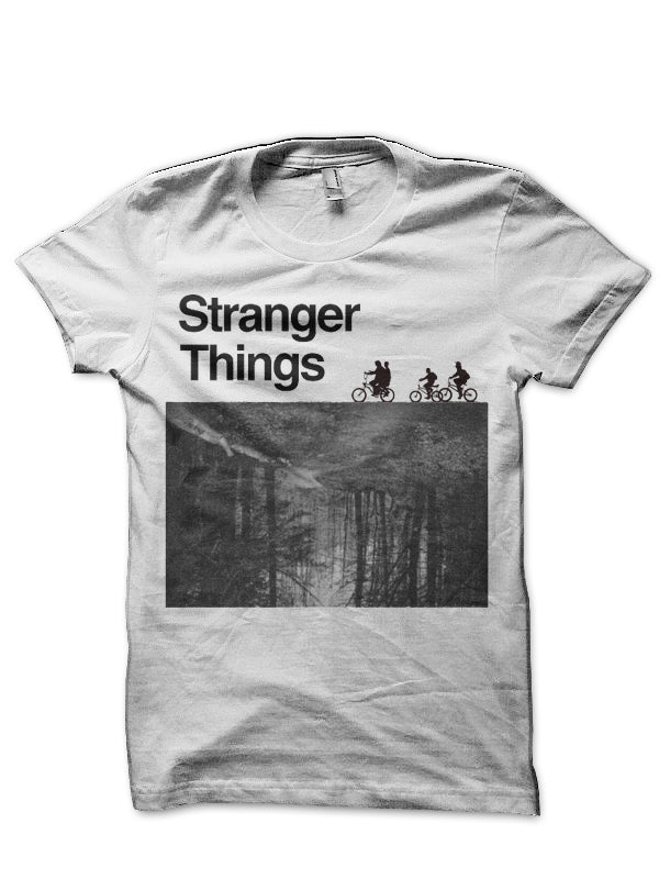 Stranger Things Vintage Poster White T-Shirt