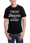 Stressed Is Desserts Spelled Backwards Black T-Shirt Hoodie, Sweatshirt | PureTeeCo.com