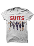 Suits White Tee Hoodie, Sweatshirt | PureTeeCo.com