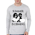 Summer Is Coming Grey Full Sleeve Tee Hoodie, Sweatshirt | PureTeeCo.com