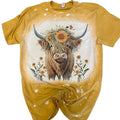 sunflowers & Highland Cow t-shirt Hoodie, Sweatshirt | PureTeeCo.com