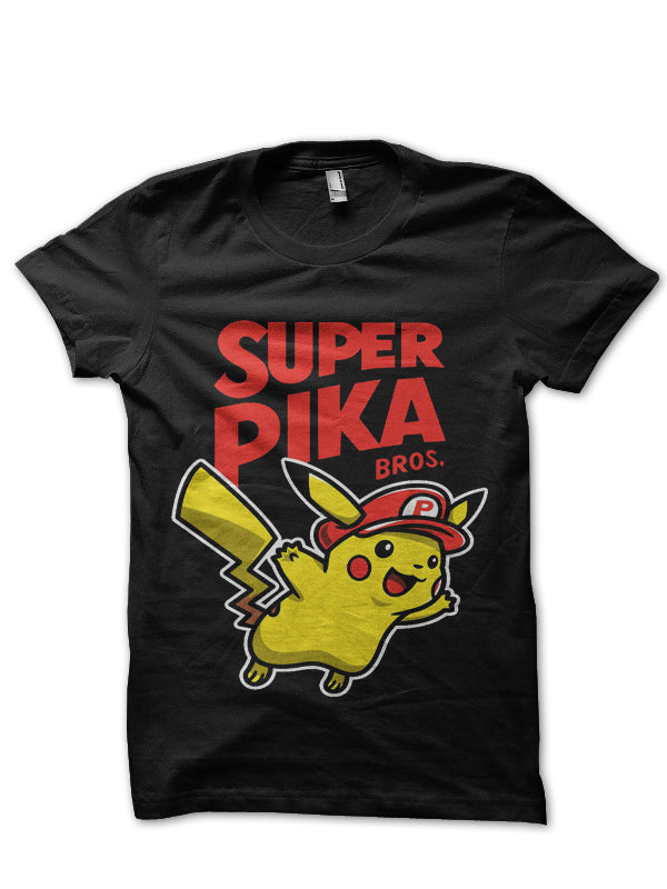 Super Pika Black Tee Hoodie, Sweatshirt | PureTeeCo.com