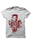 Supernatural Portraits In Blood Half Sleeve White T-Shirt Hoodie, Sweatshirt | PureTeeCo.com