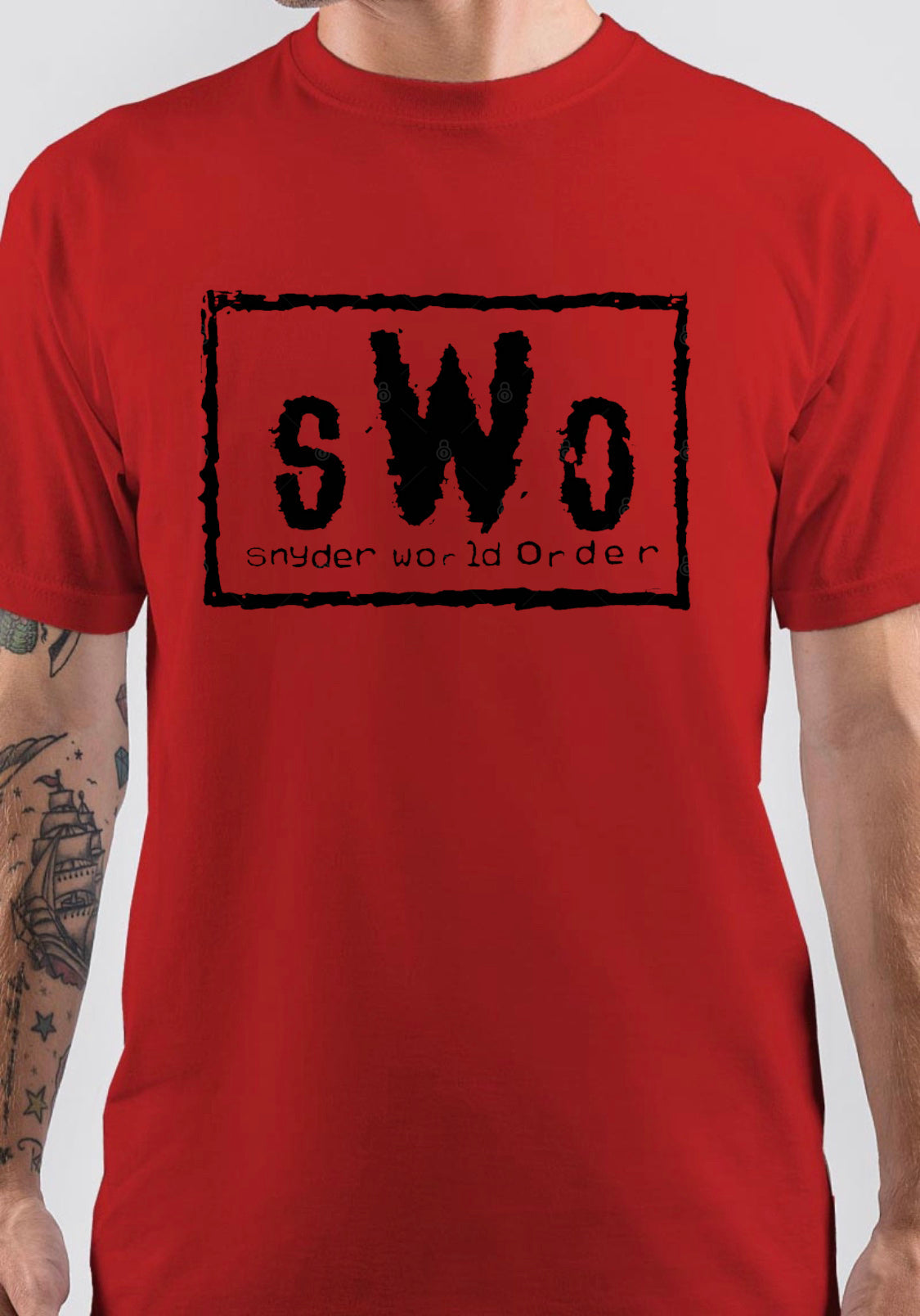 Snyder World Order Red T-Shirt Hoodie, Sweatshirt | PureTeeCo.com