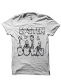 System Of A Down White T-Shirt Style004 Hoodie, Sweatshirt | PureTeeCo.com