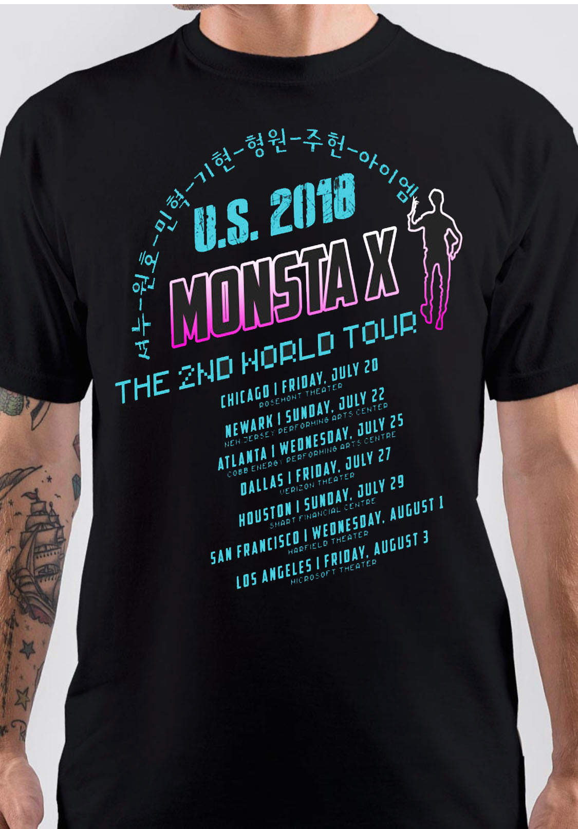 Monsta X T-Shirt Style008 Hoodie, Sweatshirt | PureTeeCo.com