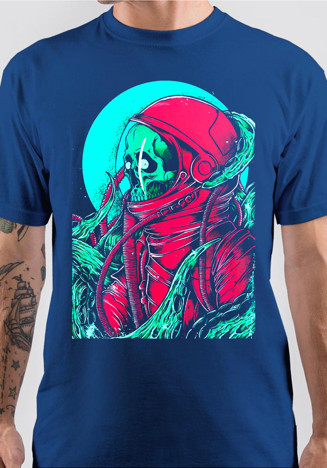 Spaceman Skull T-Shirt Hoodie, Sweatshirt | PureTeeCo.com