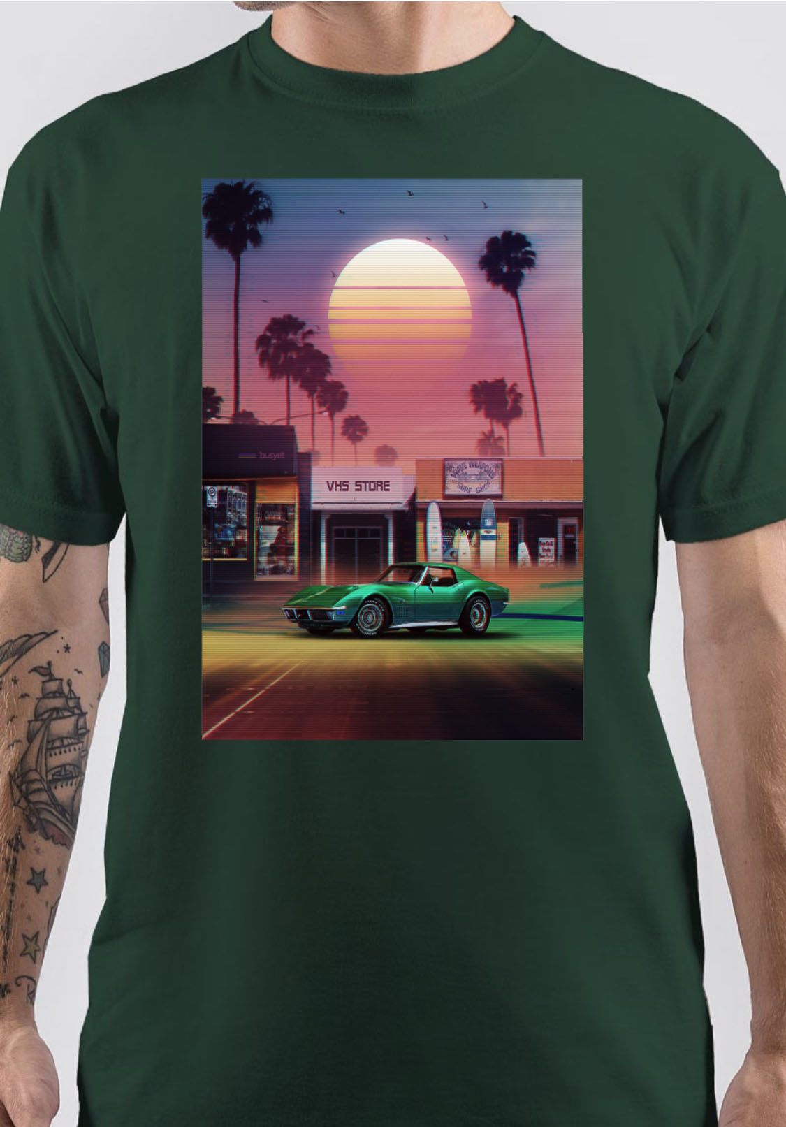 Synthwave T-Shirt Style011 Hoodie, Sweatshirt | PureTeeCo.com