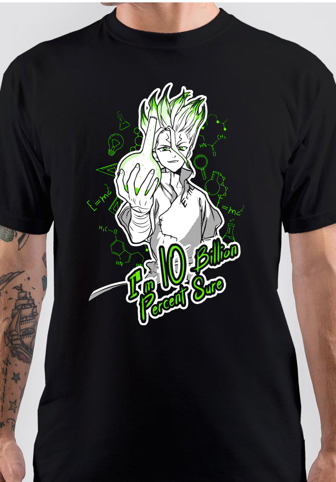 Senku 10 Billion Percent Sure T-Shirt Hoodie, Sweatshirt | PureTeeCo.com