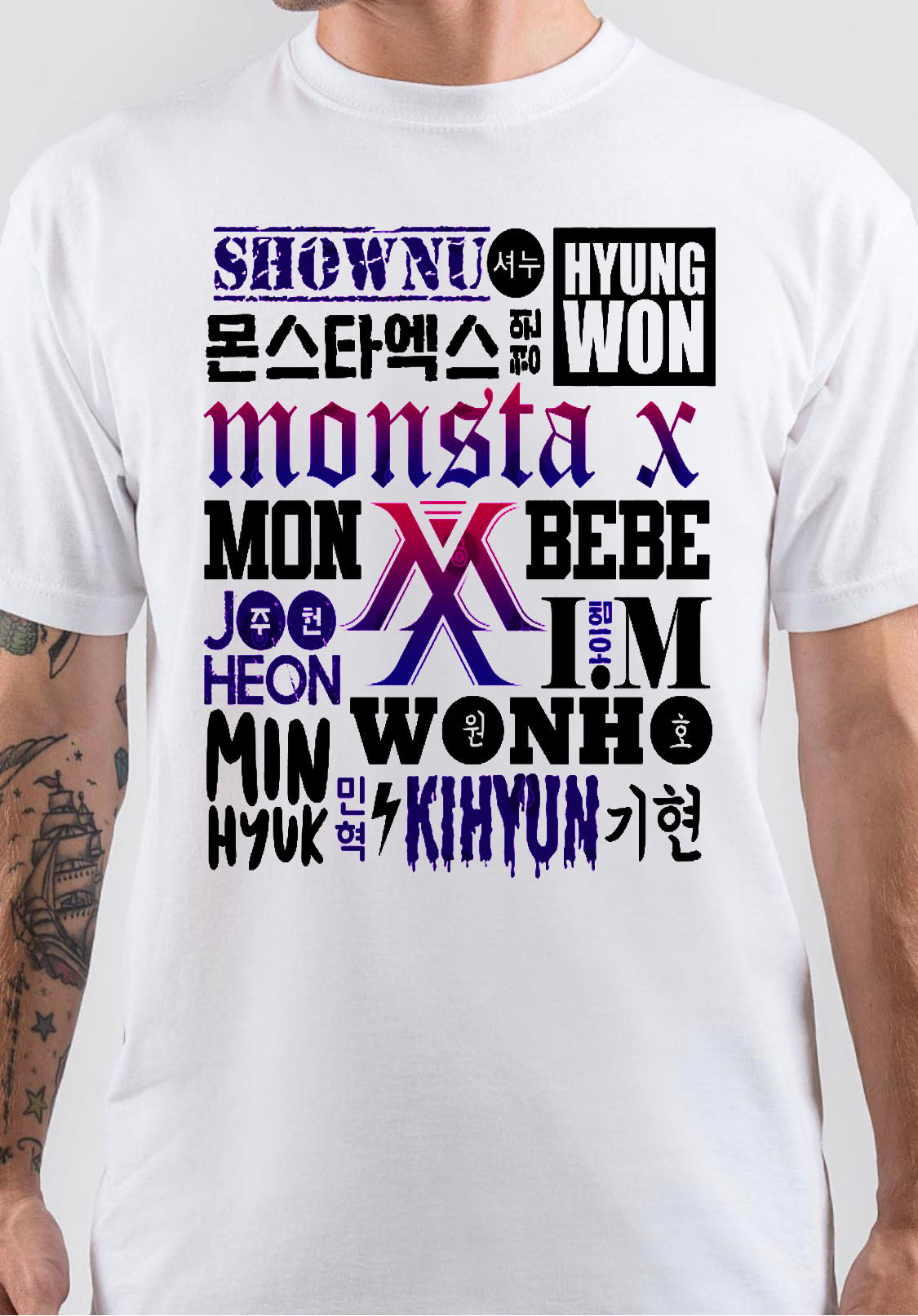 Monsta X T-Shirt Style015 Hoodie, Sweatshirt | PureTeeCo.com