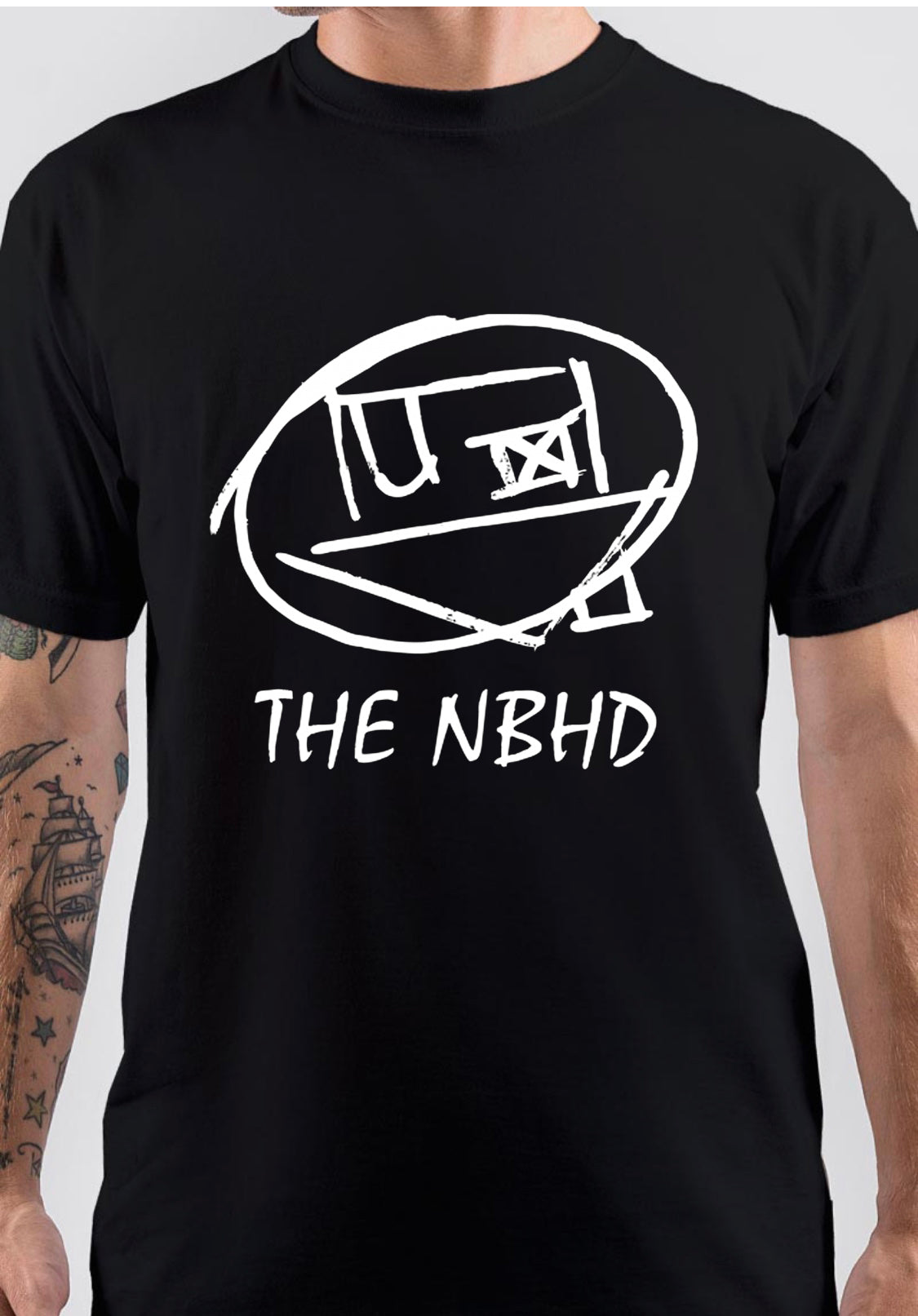 The NBHD-Draw Logo T-Shirt Hoodie, Sweatshirt | PureTeeCo.com