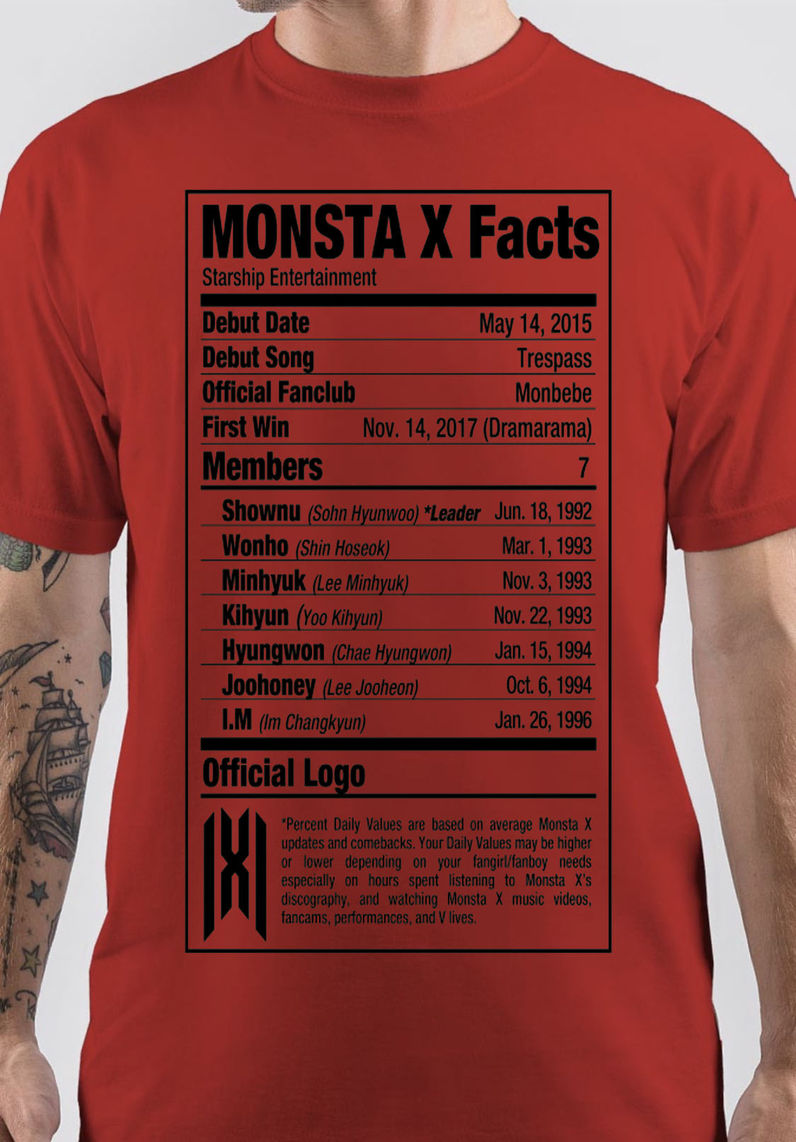 Monsta X T-Shirt Style014 Hoodie, Sweatshirt | PureTeeCo.com