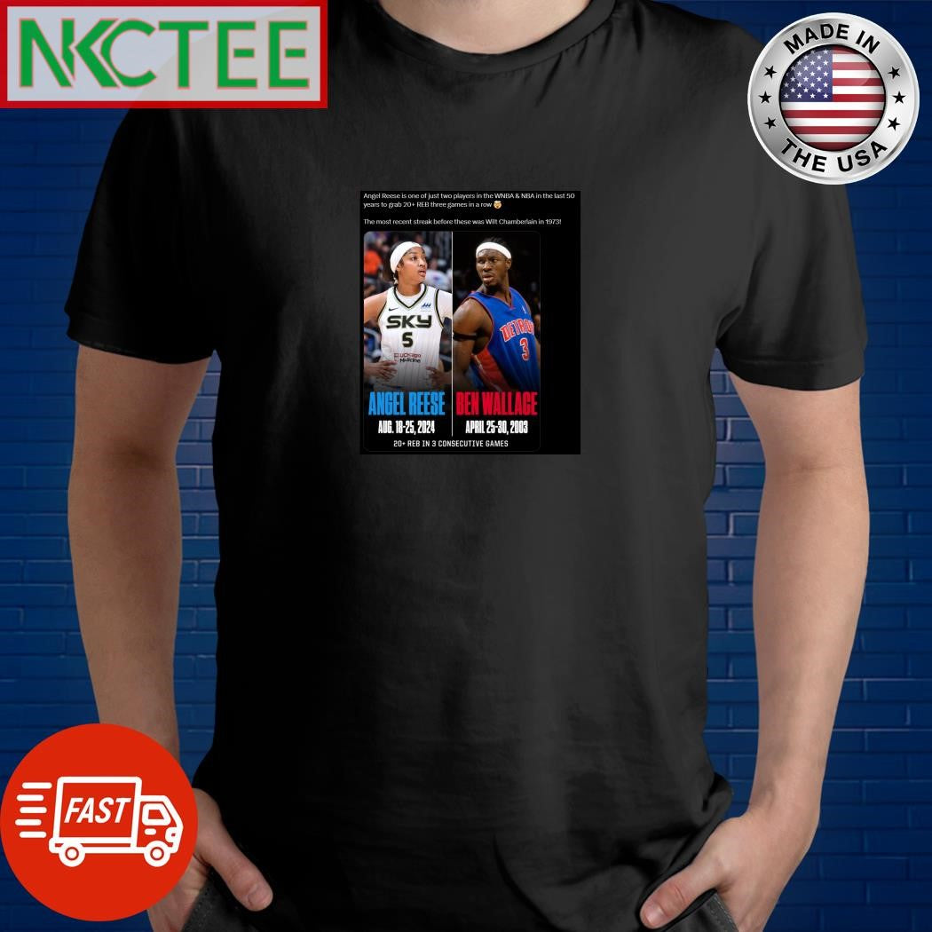 Angel Reese is one of just two players in the WNBA &amp; NBA in the last 50 years to grab 20+ REB three games in a row shirt