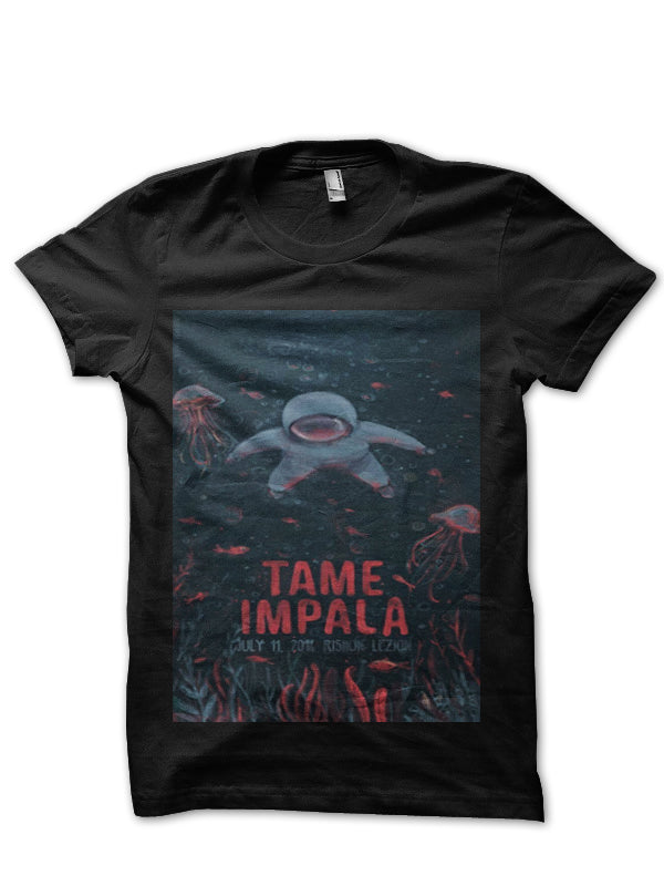 Tame Impala Half Sleeve Black T-Shirt Hoodie, Sweatshirt | PureTeeCo.com