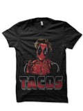 Deadpool Tacos Black T-Shirt Hoodie, Sweatshirt | PureTeeCo.com