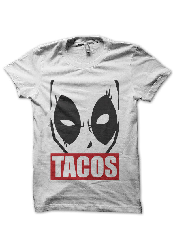 Tacos White Tee Hoodie, Sweatshirt | PureTeeCo.com