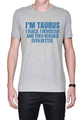 Taurus Grey T-Shirt Hoodie, Sweatshirt | PureTeeCo.com