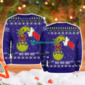 Tcu Horned Frogs Ncaa Grinch Hand Ugly Christmas Sweater 3D