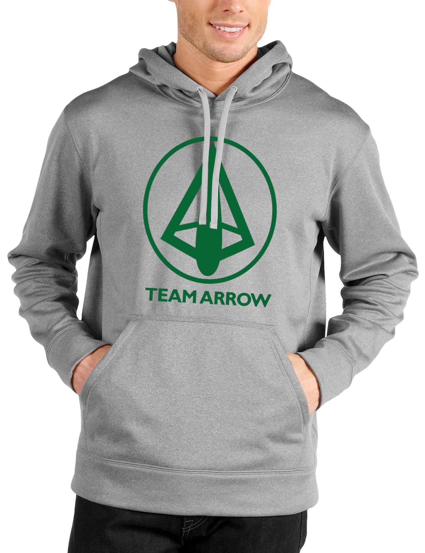 Team Arrow Grey Hoodie T-Shirts, Sweatshirt | PureTeeCo.com