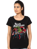 Team Awesome Girls Black Top T-Shirts, Hoodie, Sweatshirt | PureTeeCo.com