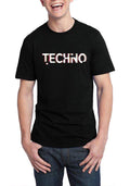 Techno Black Half Sleeve T-Shirt Hoodie, Sweatshirt | PureTeeCo.com