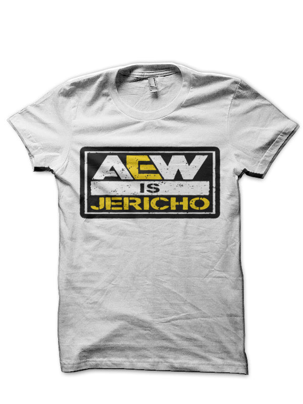 Aew is Jericho Half Sleeve T-Shirt Hoodie, Sweatshirt | PureTeeCo.com