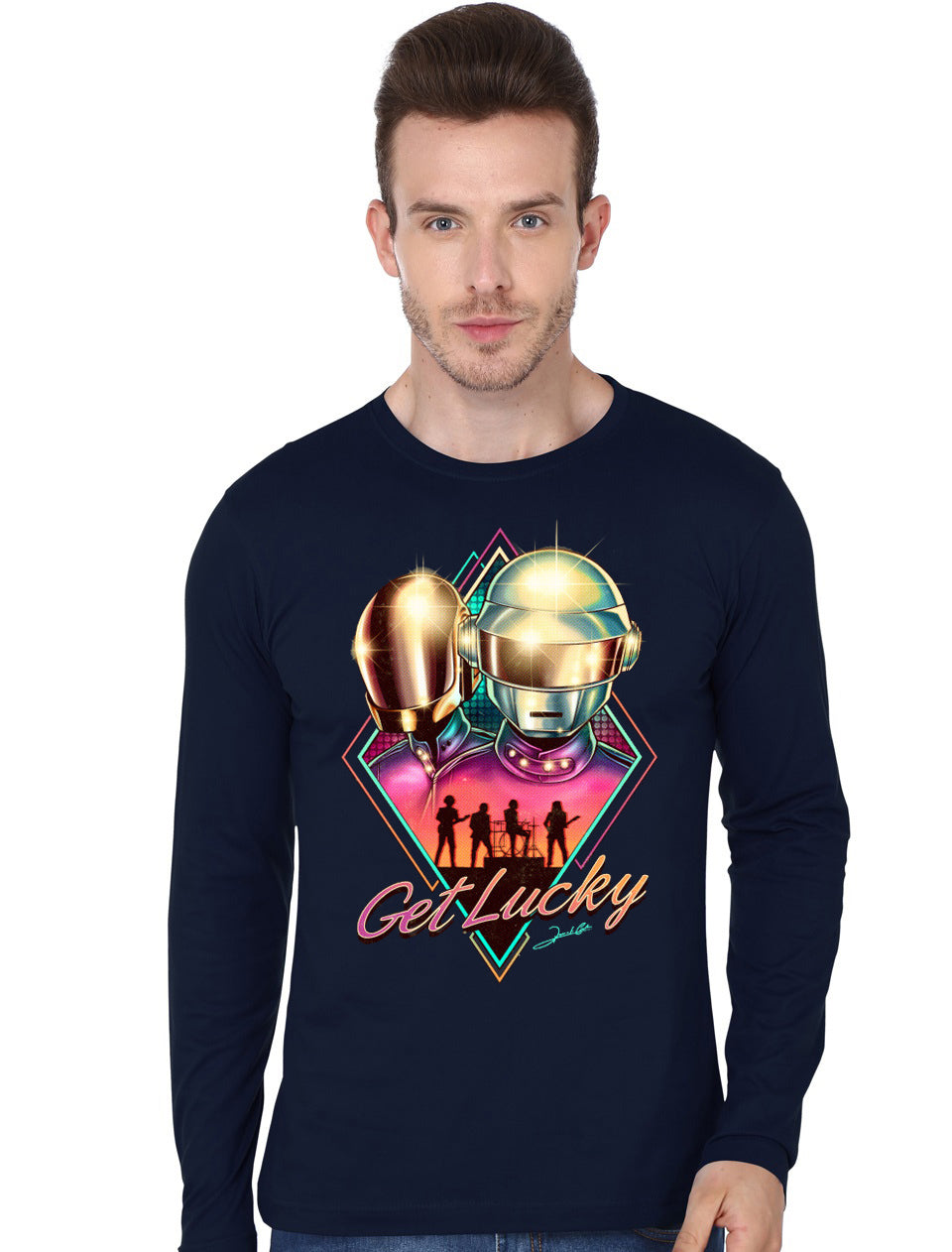 Get Lucky Full Sleeve T-Shirt Hoodie, Sweatshirt | PureTeeCo.com