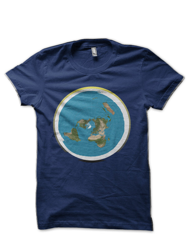 The Flat Earth T-Shirt With Firmament Day Night Cycle Half Sleeve T-Shirt Hoodie, Sweatshirt | PureTeeCo.com