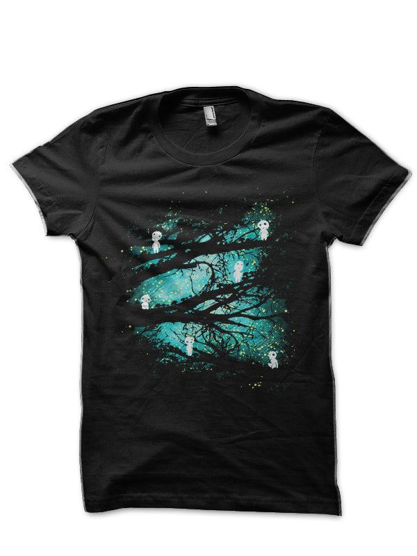 Tree Spirits Black Half Sleeve T-Shirt Hoodie, Sweatshirt | PureTeeCo.com