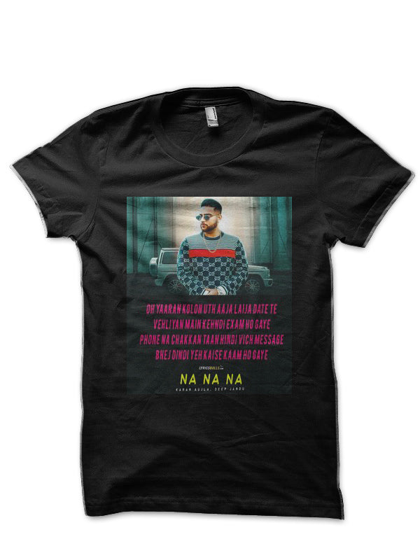 Karan Aujla Black Half Sleeve T-Shirt Style002 Hoodie, Sweatshirt | PureTeeCo.com