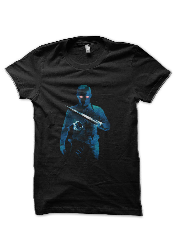 T-1000 Black Half Sleeve T-Shirt Hoodie, Sweatshirt | PureTeeCo.com