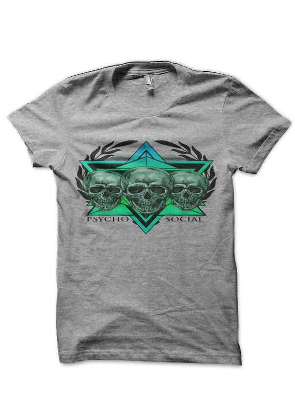 Psycho Social Grey T-Shirt Hoodie, Sweatshirt | PureTeeCo.com