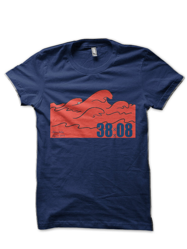 Alpine Ruby Waves Navy Blue T-Shirt Hoodie, Sweatshirt | PureTeeCo.com
