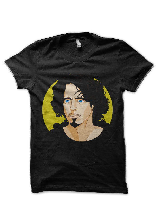 Audioslave Chris Cornell Tribute Art Black Half Sleeve T-Shirt Hoodie, Sweatshirt | PureTeeCo.com
