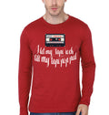 I LET MY TAPE ROCK TILL MY TAPE POPPED Red Full Sleeve T-Shirt Hoodie, Sweatshirt | PureTeeCo.com
