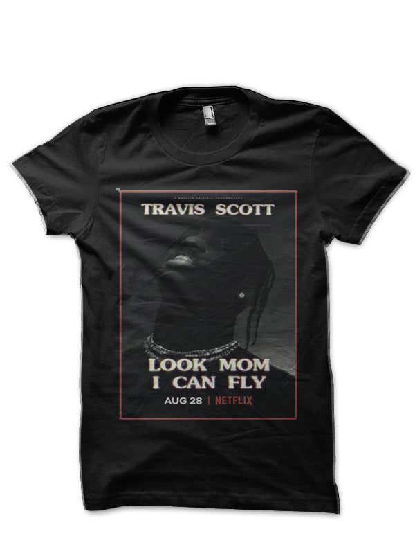 Travis Scott Black Half Sleeve T-Shirt Style004 Hoodie, Sweatshirt | PureTeeCo.com
