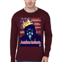 American Dreamer â€“ Notorious B.I.G. Maroon Full Sleeve T-Shirt Hoodie, Sweatshirt | PureTeeCo.com