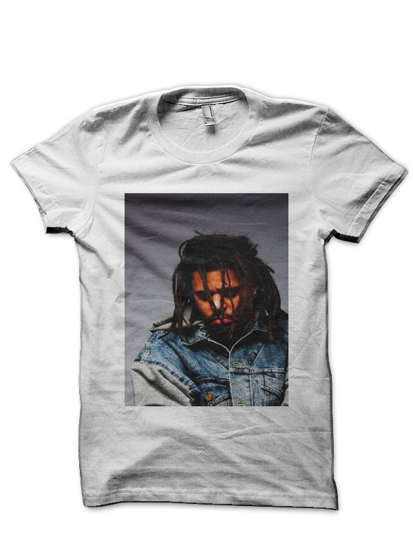 J. Cole White Half Sleeve T-Shirt Style002 Hoodie, Sweatshirt | PureTeeCo.com