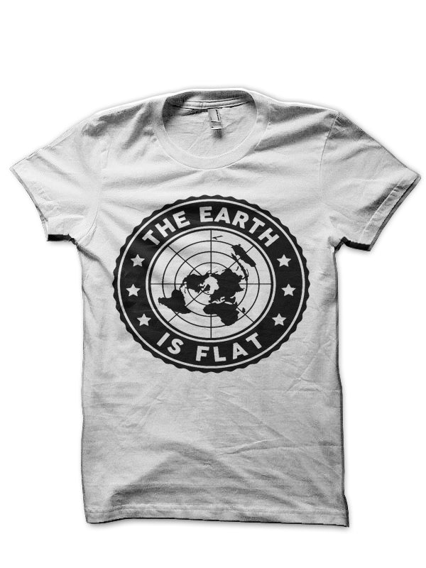 Flat Earth Circle Logo 2 Half Sleeve T-Shirt Hoodie, Sweatshirt | PureTeeCo.com
