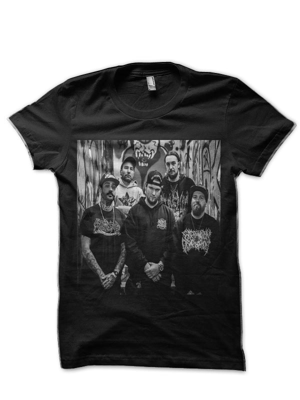 Kraanium Band Black Half Sleeve T-Shirt Style002 Hoodie, Sweatshirt | PureTeeCo.com