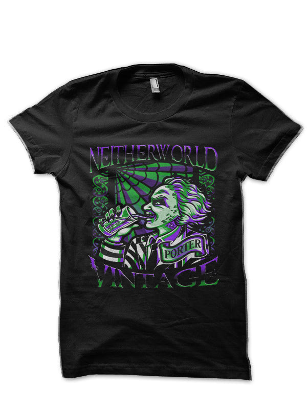Neitherworld Vintage Black Half Sleeve T-Shirt Hoodie, Sweatshirt | PureTeeCo.com