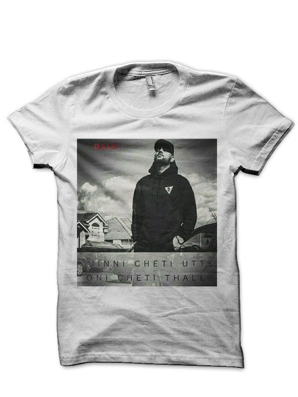 Karan Aujla White Half Sleeve T-Shirt Hoodie, Sweatshirt | PureTeeCo.com