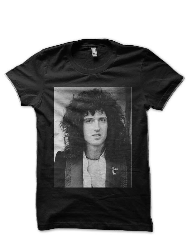 Brian May Black  Half Sleeve T-Shirt Style001 Hoodie, Sweatshirt | PureTeeCo.com